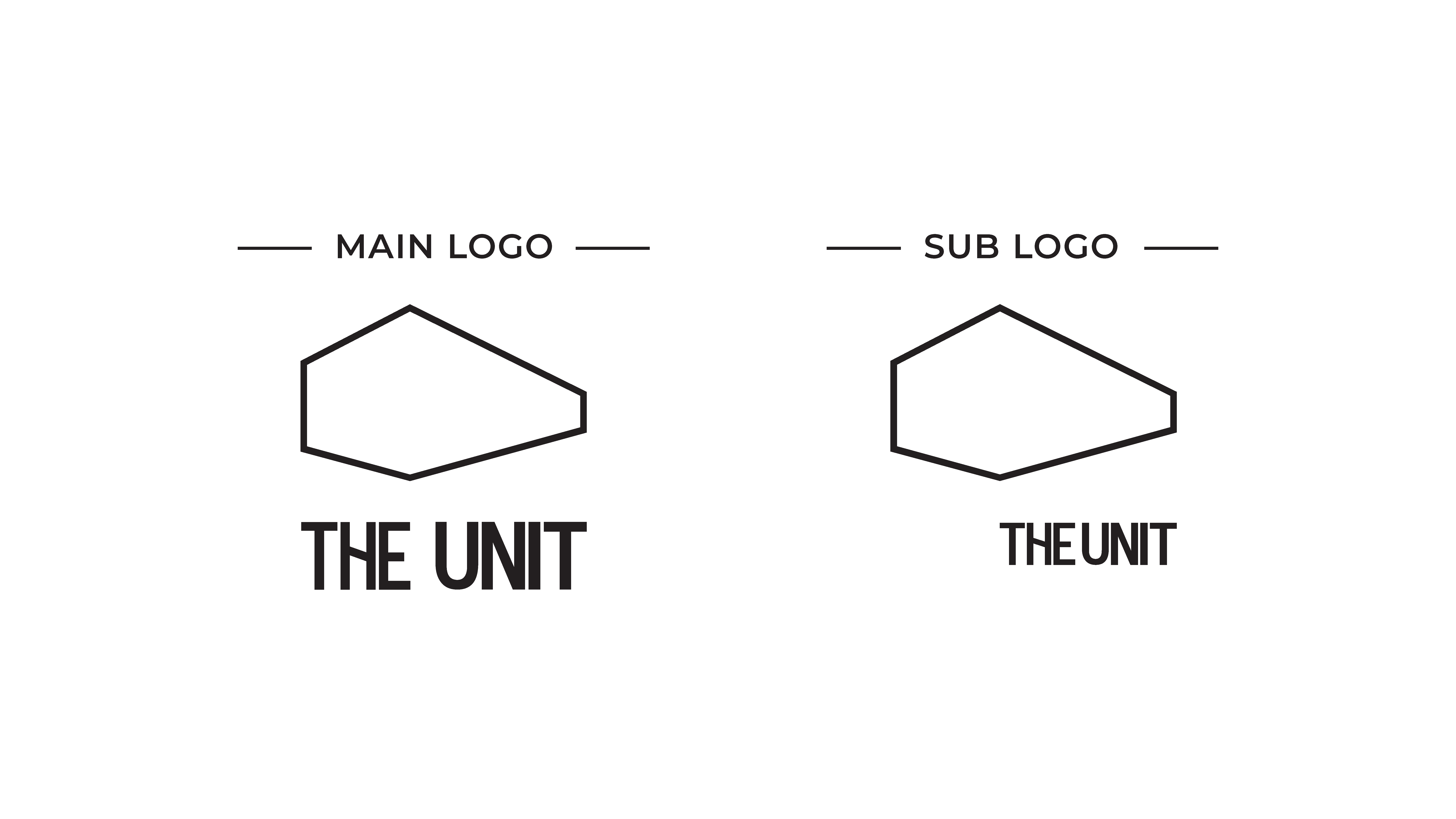 THE UNIT MAIN AND SUB LOGO